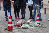 Bekannte des Opfers erinnerten am Mittwoch am Tatort an ihren Freund.