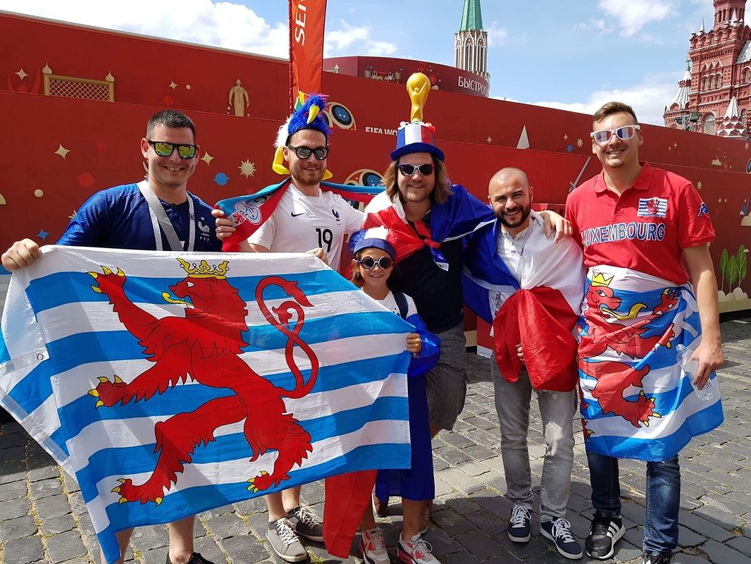 Dominique Lalli, Jeremy Huot, Thibaud Ghielmini und Vincent Reding in Moskau.