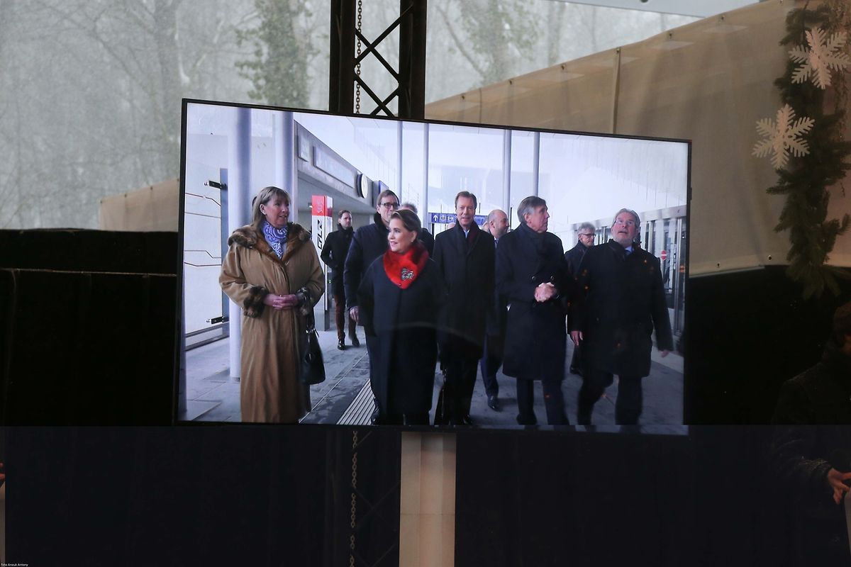 10.12.2017 Luxembourg, Kirchberg, Einweihung Tram, Tramsschienen, Mobilitéit photo Anouk Antony