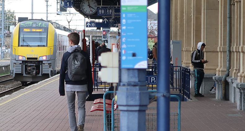 Gare d'Arlon. L'abonnement mensuel est passé de 93,50 euros à 80 euros pour les frontaliers belges