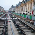 Lokales, online.fr, online.de, beim Gebäude Arcelor place des Martyrs, Legung der Schienen, Verkehr, Mobilität, Tram, öffentlicher Transport, Foto: Anouk Antony/Luxemburger Wort