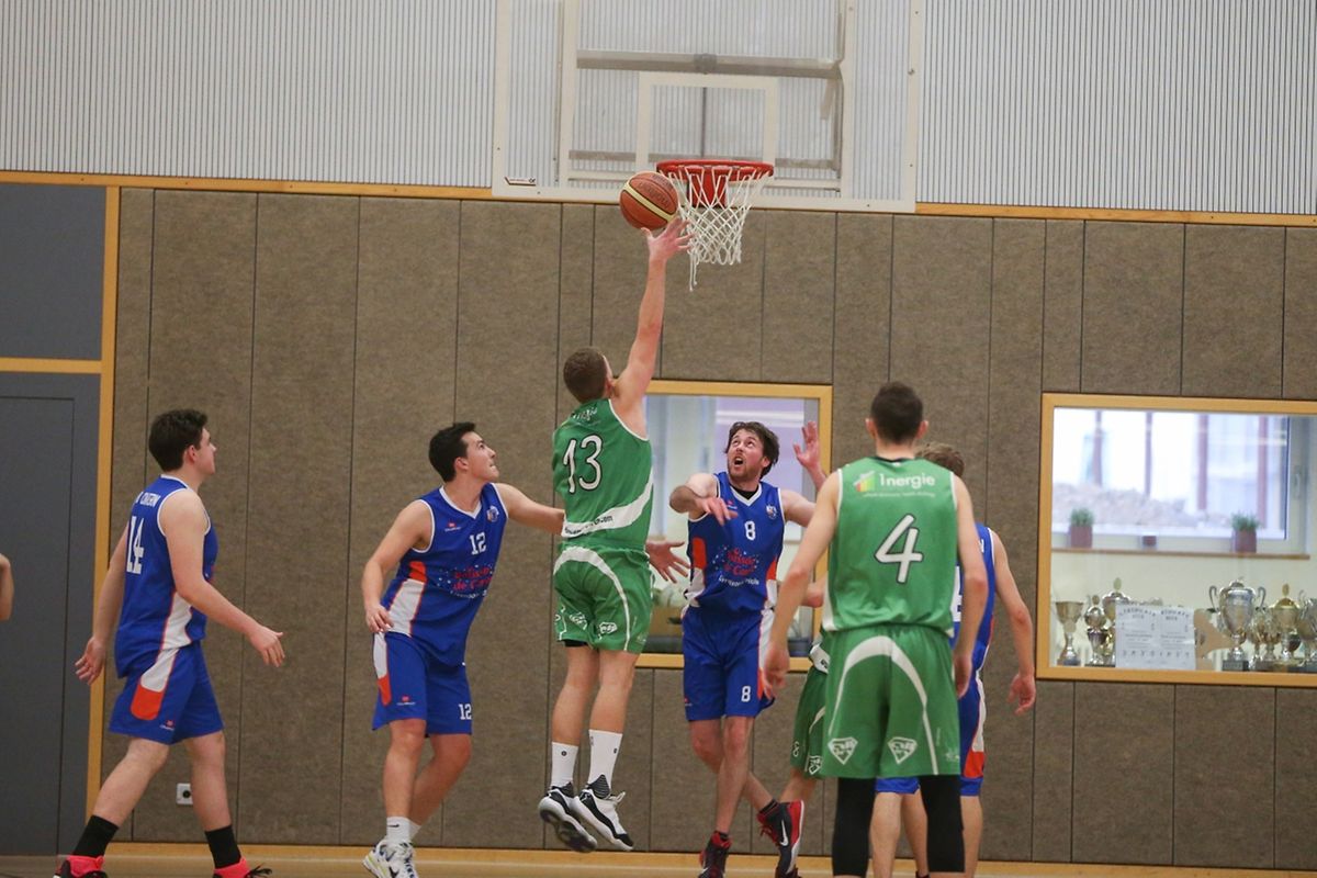 Uni.lu (grün) gegen Köln (blau).