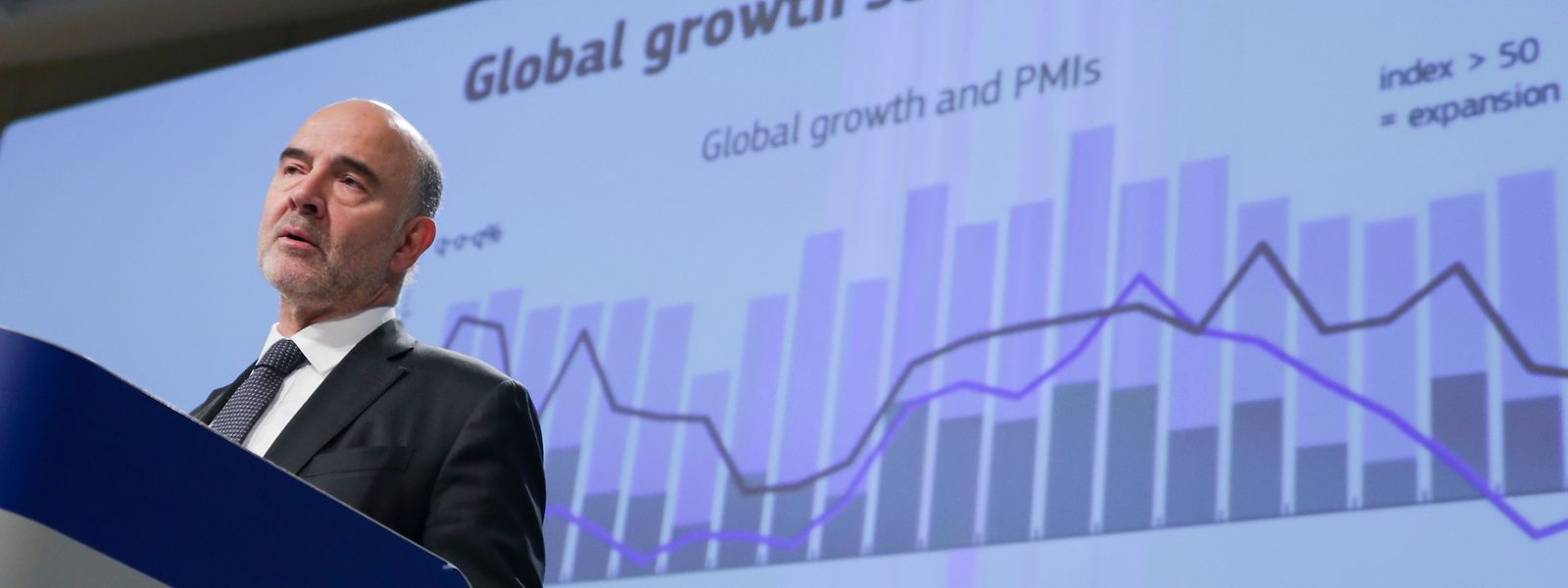 Le commissaire économique européen Pierre Moscovici, dont le mandat expire à la fin du mois, a présenté les prévisions d'automne.
