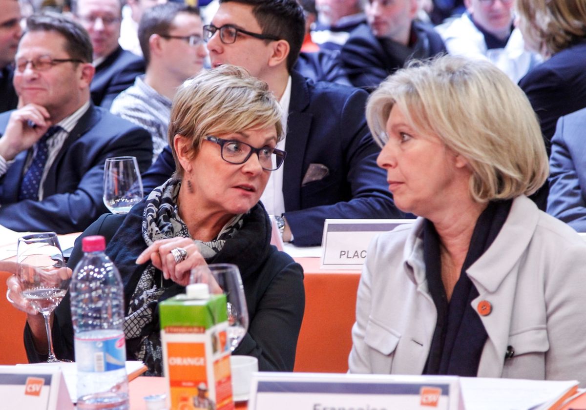 Sollen oder müssen: Die Präsidentin des Bezirks Norden, Martine Hansen (l.), verteidigte eine freiwillige Formulierung bei der neuen Frauenquote. Ihre Kollegin aus dem Osten des Landes, Françoise Hetto, sprach sich für einen klaren Aufruf in der Parteisatzung aus.