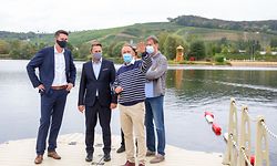 Loklaes, Visite de M. Xavier Bettel et M. Lex Delles du site Baggerweier Foto: Chris Karaba/Luxemburger Wort