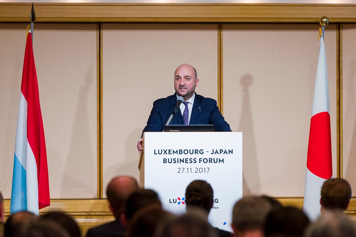 Vizepremier Etienne Schneider beim Business Forum in Tokio.