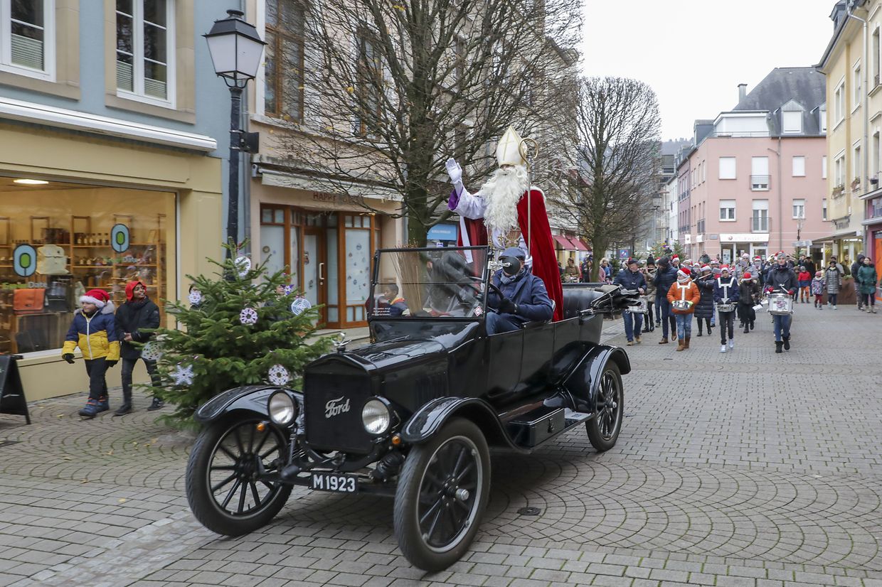 No sábado, São Nicolau fez brilhar os olhos de muitas crianças em Grevenmacher