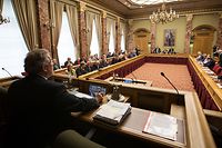 Rentrée parlementaire, Chambre des Députés.Mars di Bartolomeo qui ouvre la session. Photo: Guy Wolff