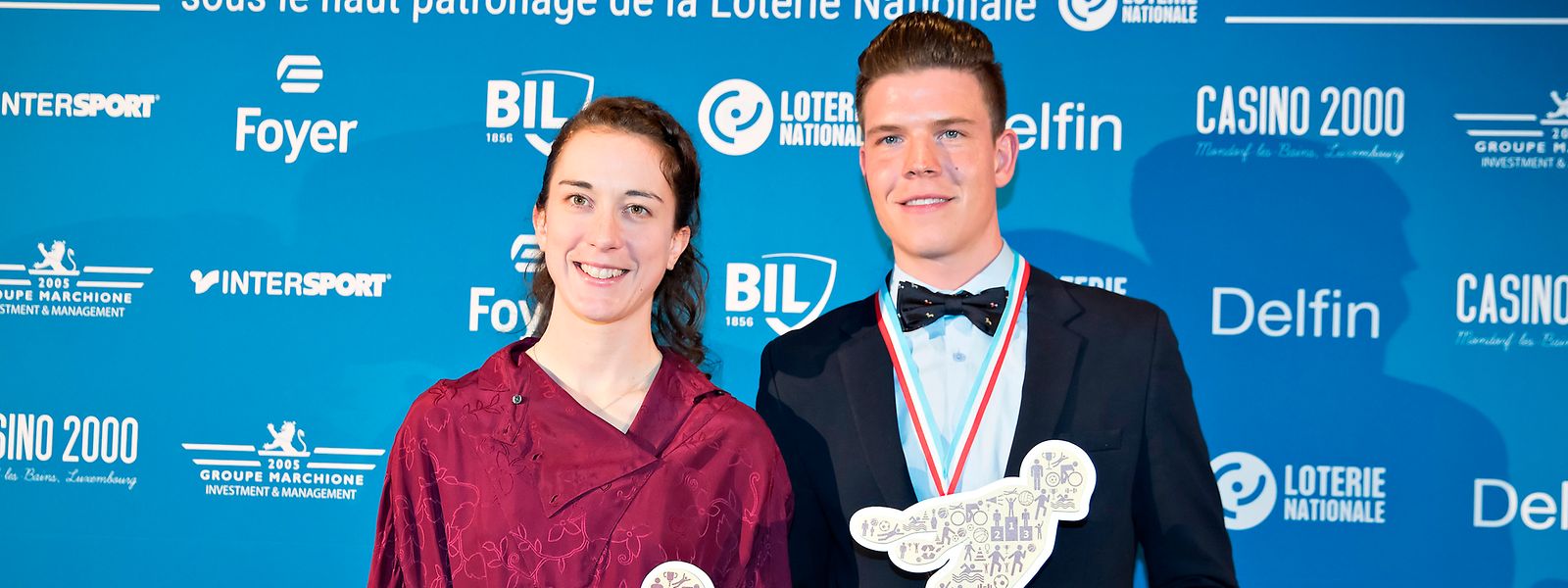 Die Radsportler stehen ganz oben: Christine Majerus und Bob Jungels sind Luxemburgs Sportler des Jahres.