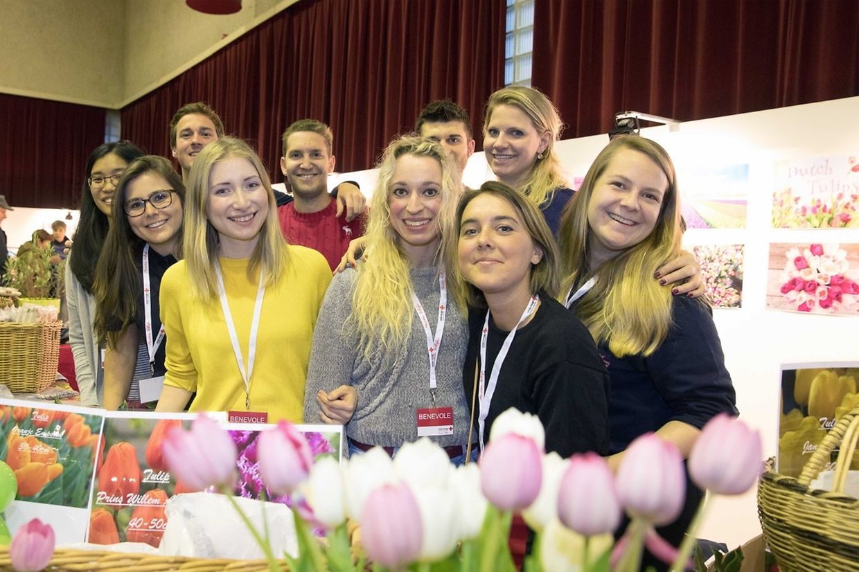 Der "Bazar" des Roten Kreuzes.