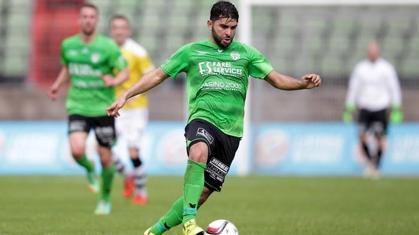 Ilies Haddadji (US Mondorf - 13) Freisteller, Einzelbild, Aktion, Ganzk&ouml;rper/ Fussball Coupe de Luxembourg, Pokal, Finale, Saison 2015-2016 / 29.05.2016 /F91 Duedelingen - US Mondorf / Stade Josy Barthel, Luxemburg /Foto: Ben Majerus