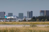 Un jet Luxair atterrit à l'aéroport du Findel.