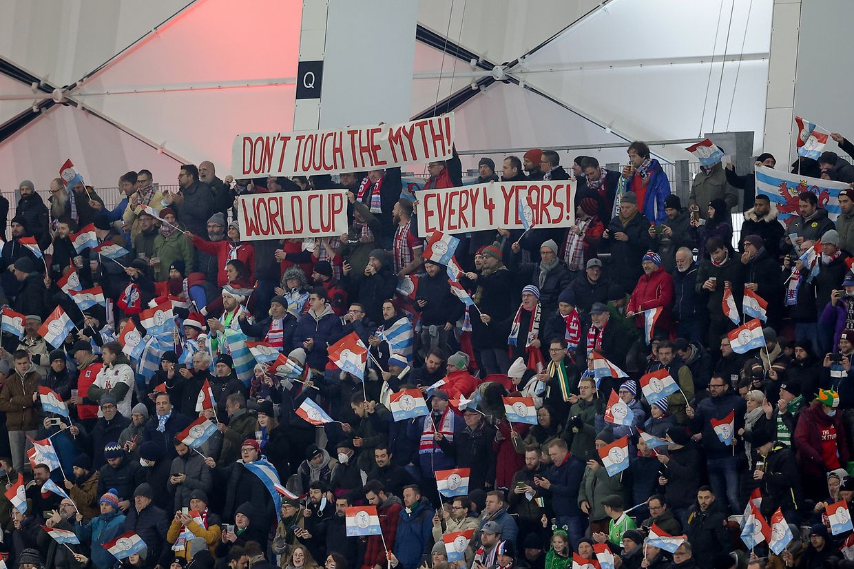 These fans have no sympathy for FIFA's World Cup plans.