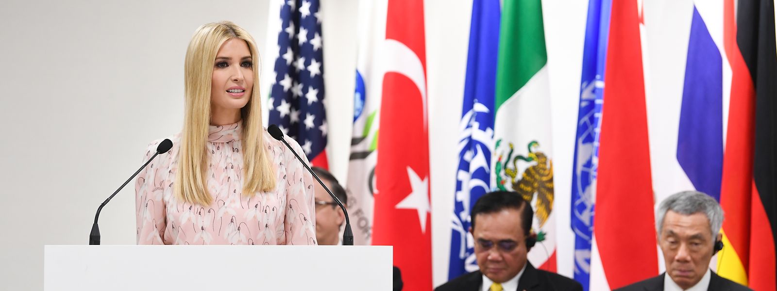 Ivanka Trump, Tochter und Beraterin des US-Präsidenten, spricht während der Leader's Special Event on Women's Empowerment bei dem G20-Gipfel.