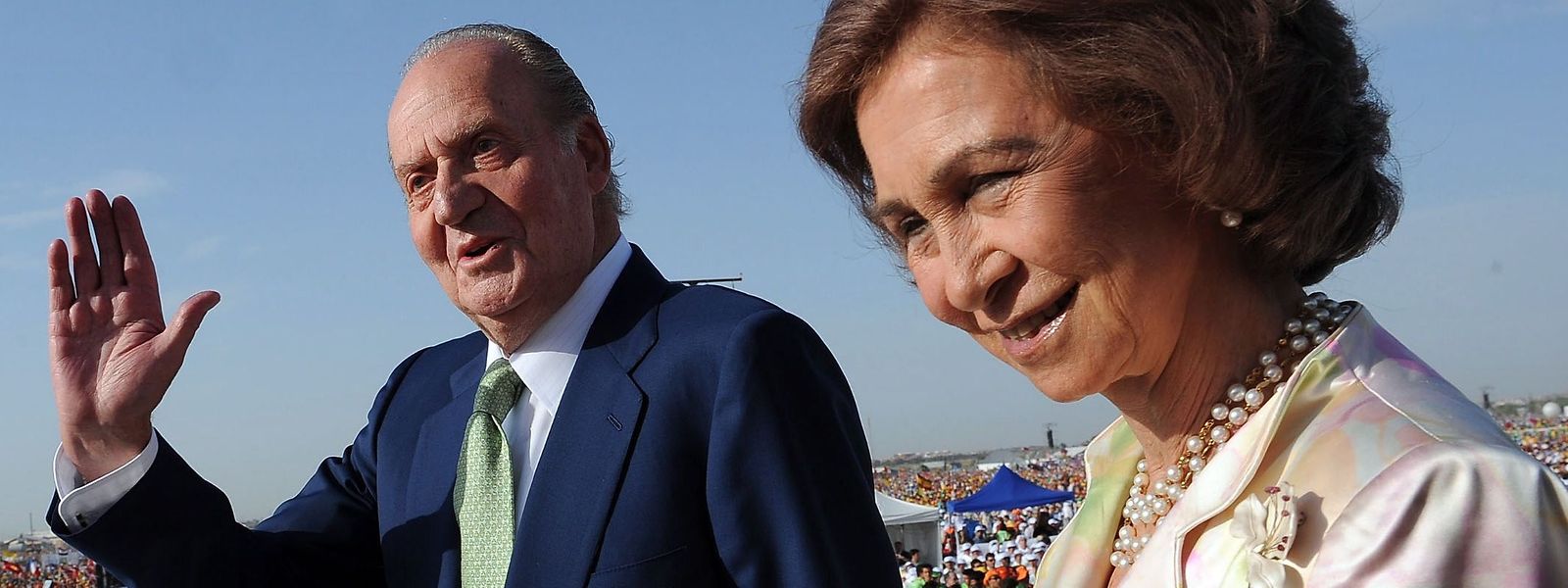 Ab und an lässt sich König Juan Carlos noch mit seiner Ehefrau, Königin Sofía, sehen.