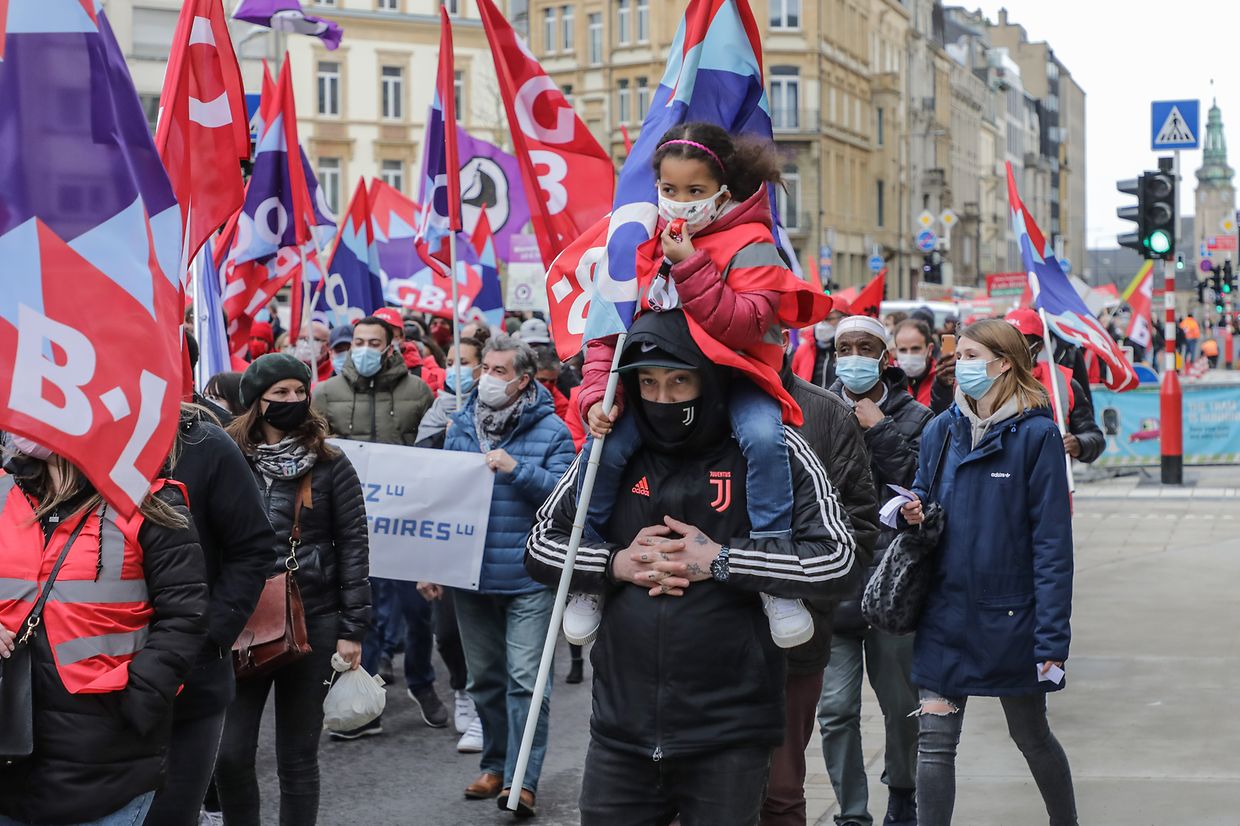 Am Samstag wurde in Luxemburg für das Recht auf Wohnen demonstriert.