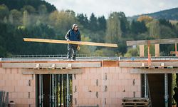 Bauarbeiter, Neubau, Arbeiter, Chantier, Ouvriers, Foto Lex Kleren