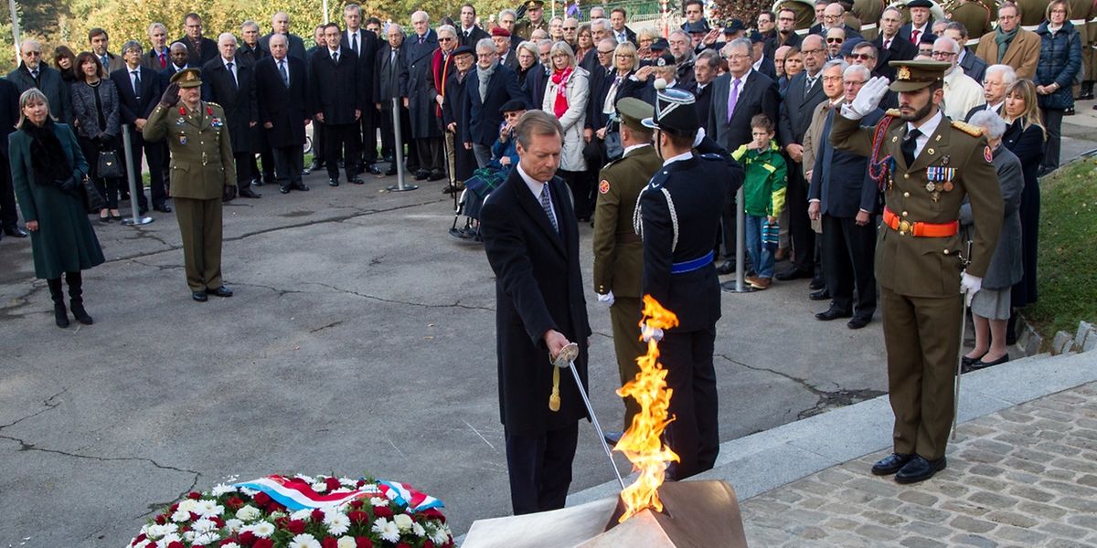 Großherzog Henri entfachte die „ewige Flamme“ neu.