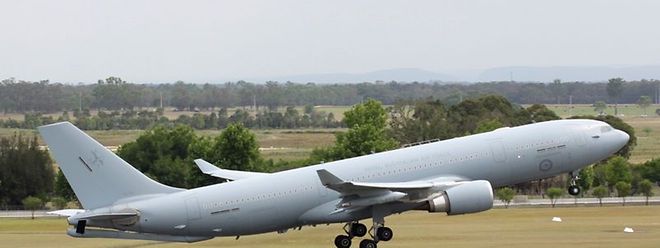 Die A330-Flugzeuge der Nato werden in Eindhoven stationiert. Hier eine A330 MRTT der australischen Luftwaffe beim Start.