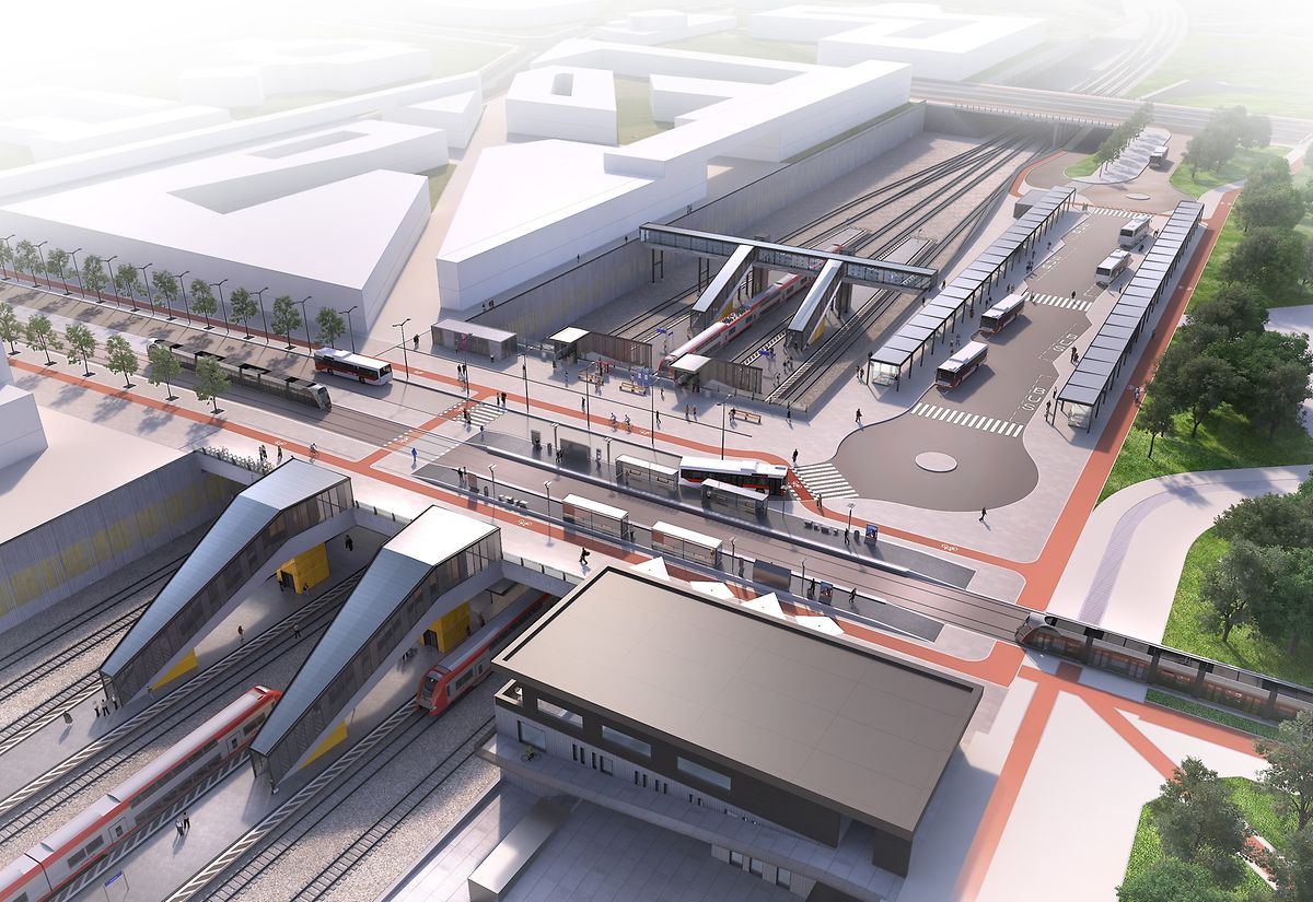 In Howald soll der Bahnhof zu einem Verkehrsknoten heranwachsen.