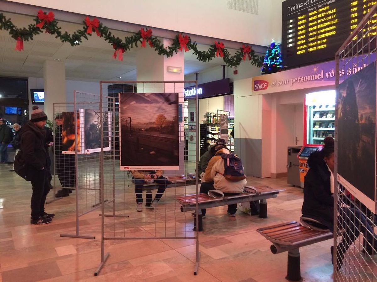 Les 15 photos sont affichées gare de Thionville avant de rejoindre Metz puis Nancy.
