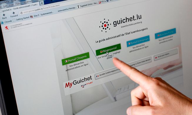 Luxembourg's public services internet site MyGuichet.lu