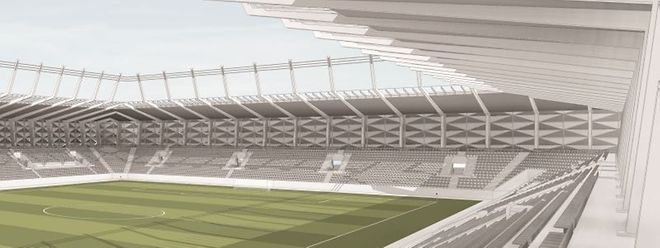Das Vorprojekt steht, ab 2019 soll der Ball im neuen Stadion rollen.