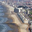 An aerial view of the seaside resort town of Ostende, Belgium is shown on Tuesday, Sept. 9, 2003. More than 10 tons or 3,000 gallons of oil leaked from the car carrier Tricolor which sank in the North Sea in December of 2002.  Most of the slick has disappeared, maritime officials said Tuesday, reducing the threat of pollution to the Dutch and Belgian coastline for now. (AP Photo/Virginia Mayo)