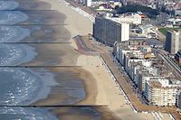 An aerial view of the seaside resort town of Ostende, Belgium is shown on Tuesday, Sept. 9, 2003. More than 10 tons or 3,000 gallons of oil leaked from the car carrier Tricolor which sank in the North Sea in December of 2002.  Most of the slick has disappeared, maritime officials said Tuesday, reducing the threat of pollution to the Dutch and Belgian coastline for now. (AP Photo/Virginia Mayo)