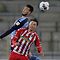 Moenchengladbach's Algerian defender Ramy Bensebaini (L) and Freiburg's German defender Robin Koch both jump to head the ball during the German first division Bundesliga football match SC Freiburg v Borussia Moenchengladbach on June 5, 2020 in Freiburg, south-western Germany. (Photo by Ronald WITTEK / POOL / AFP) / DFL REGULATIONS PROHIBIT ANY USE OF PHOTOGRAPHS AS IMAGE SEQUENCES AND/OR QUASI-VIDEO