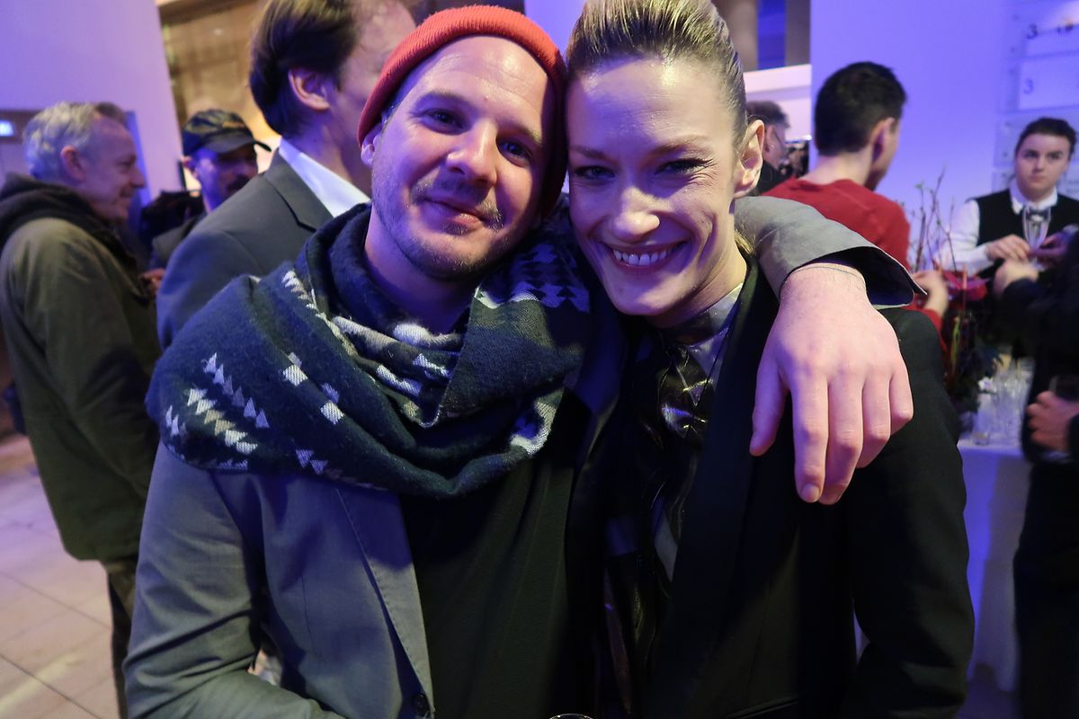 Der Schauspieler Max Thommes und die Tänzerin und Choreografin Sylvia Camarda kamen zur Party. 