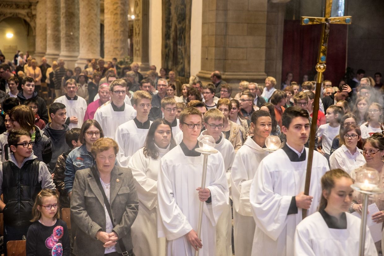 Messe für das Athenäum und die "Lycéen" der Stadt Luxemburg. 