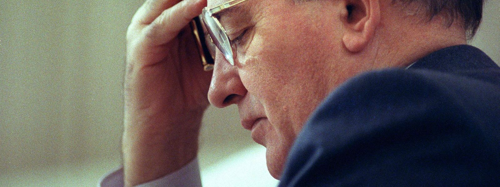 Michail Gorbatschow 1990 im Herbst seiner aktiven politischen Laufbahn.