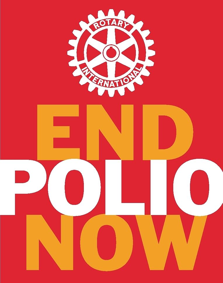 This primary version of the End Polio Now logo includes the Mark of Excellence.