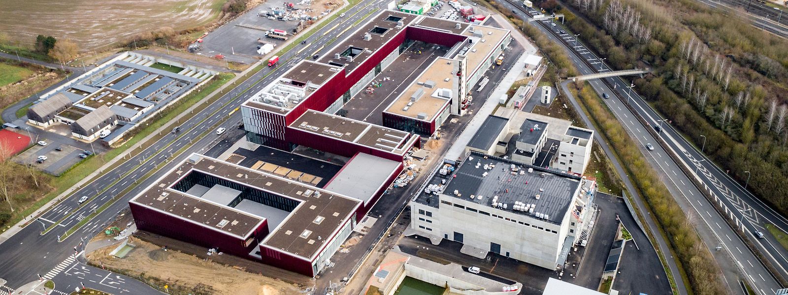 Auf 5,2 Hektar entsteht derzeit das nationale Rettungszentrum am Boulevard Kockelscheuer. 