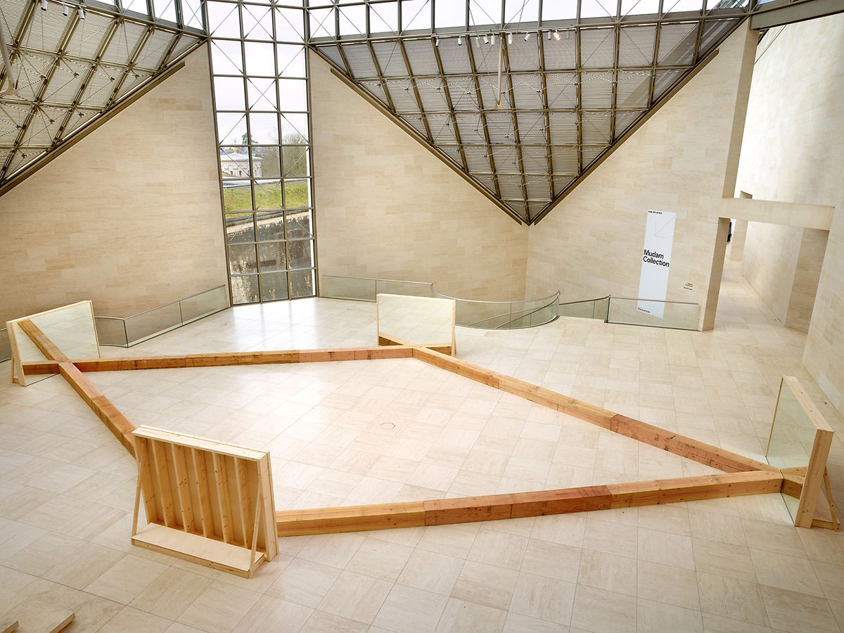 Robert Morris's Portland Mirrors on display at Mudam Photo: Mudam Luxembourg