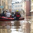 People being rescued in Echternach