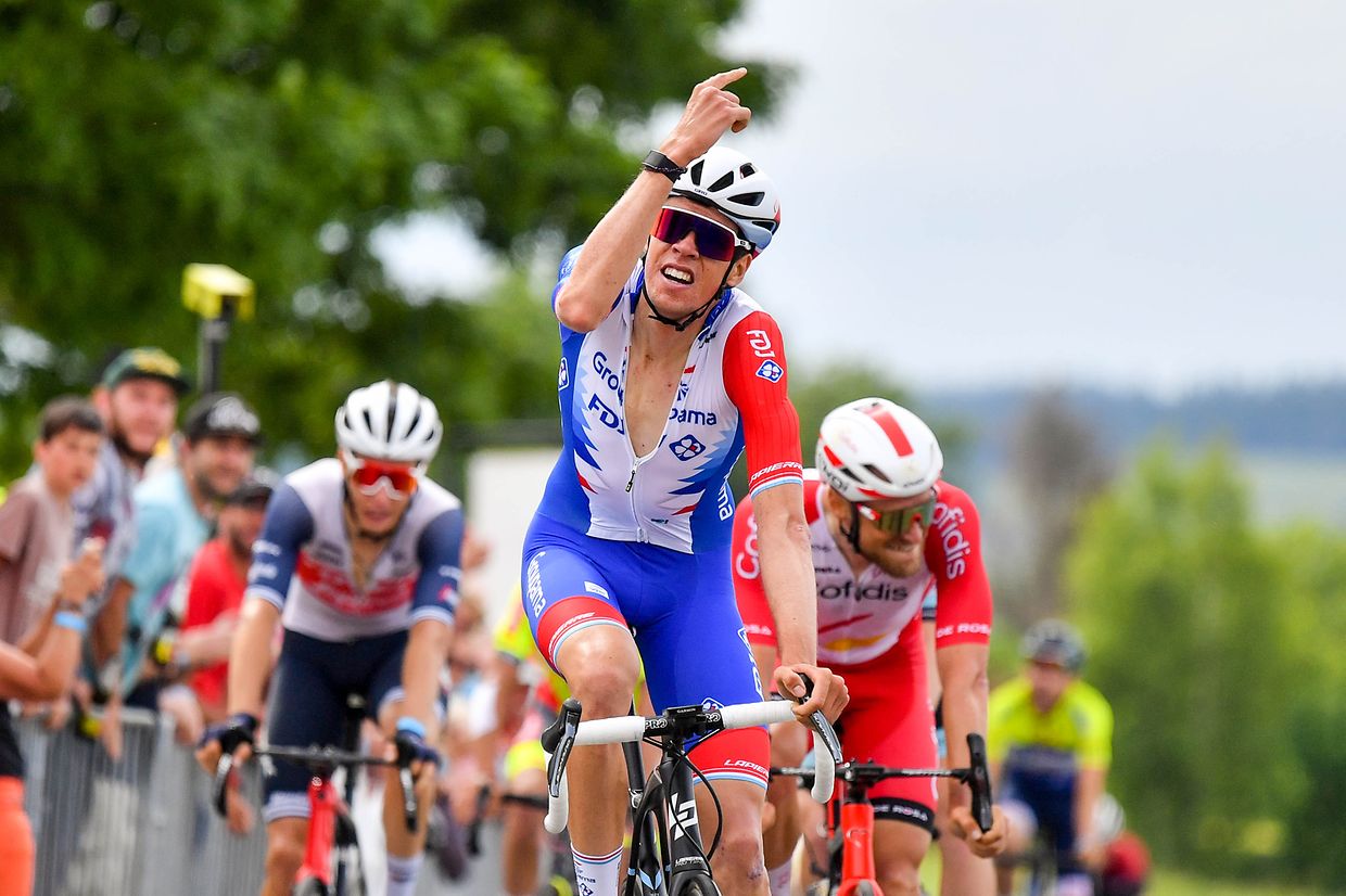 Kevin Geniets (Groupama-FDJ) holt sich den Titel vor Jempy Drucker (Cofidis), Loïc Bettendorff (Leopard Pro Cycling) und Alex Kirsch (Trek-Segafredo).
