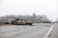 A destruição em Busha, arredores de Kiev.