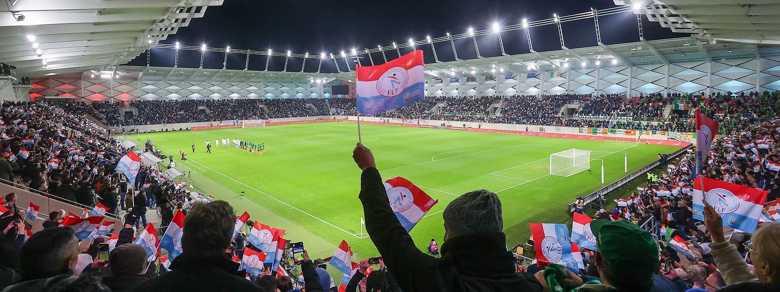 Auch am Sonntag gegen Portugal wird das Stade de Luxembourg bis auf den letzten Platz gefüllt sein.