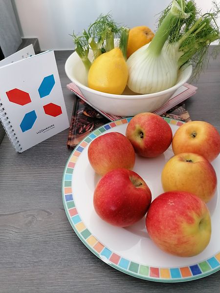 Durch die Einkäufer braucht sich Gilles Kirsch keine Sorgen um die Versorgung mit Vitaminen zu machen.