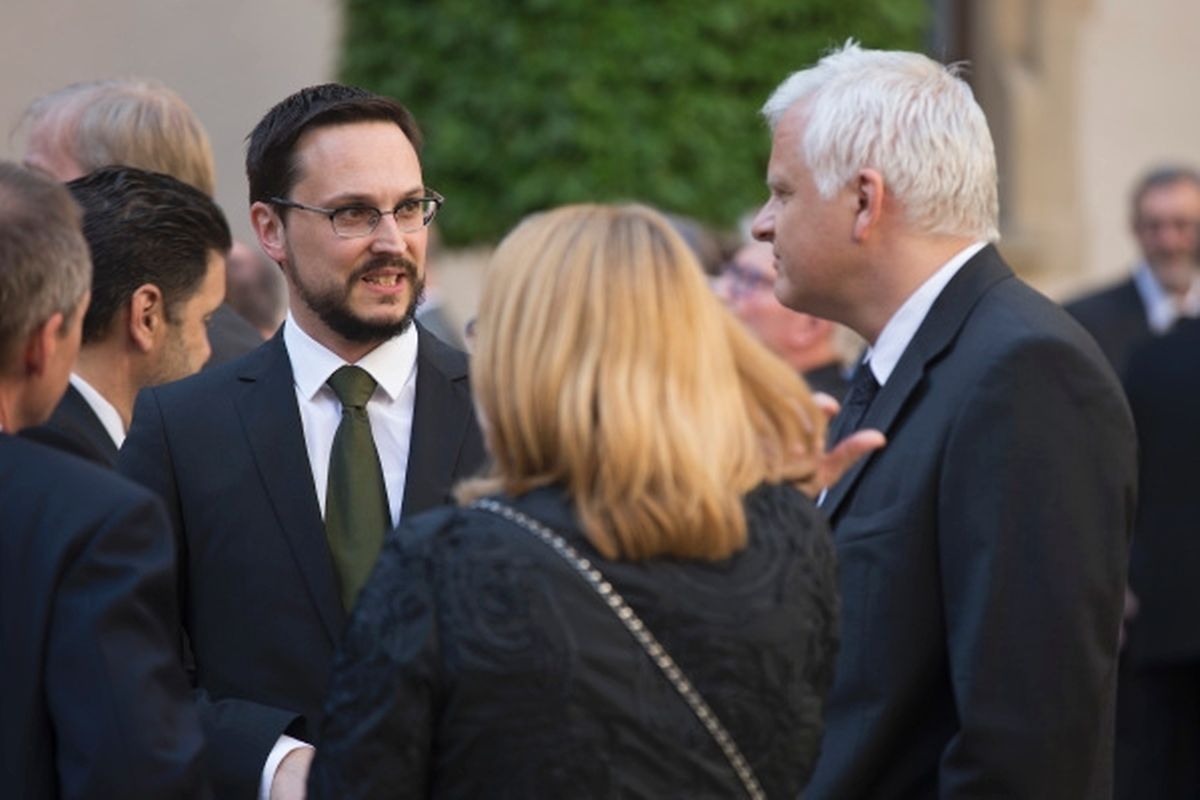 Garden Party der großherzoglichen Familie auf Schloss Berg.