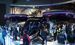 Zum Themendienst-Bericht von Thomas Geiger vom 9. Januar 2019: Moderne Zeiten: Autopiloten, Robo-Busse und Flugdrohnen - auf der CES in Las Vegas zeigen Hersteller noch bis zum 11. Januar die nahe und ferne Zukunft der Mobilität. Foto: Thomas Geiger/dpa-tmn - ACHTUNG: Nur zur redaktionellen Verwendung im Zusammenhang mit dem genannten Text - Honorarfrei nur für Bezieher des dpa-Themendienstes +++ dpa-Themendienst +++