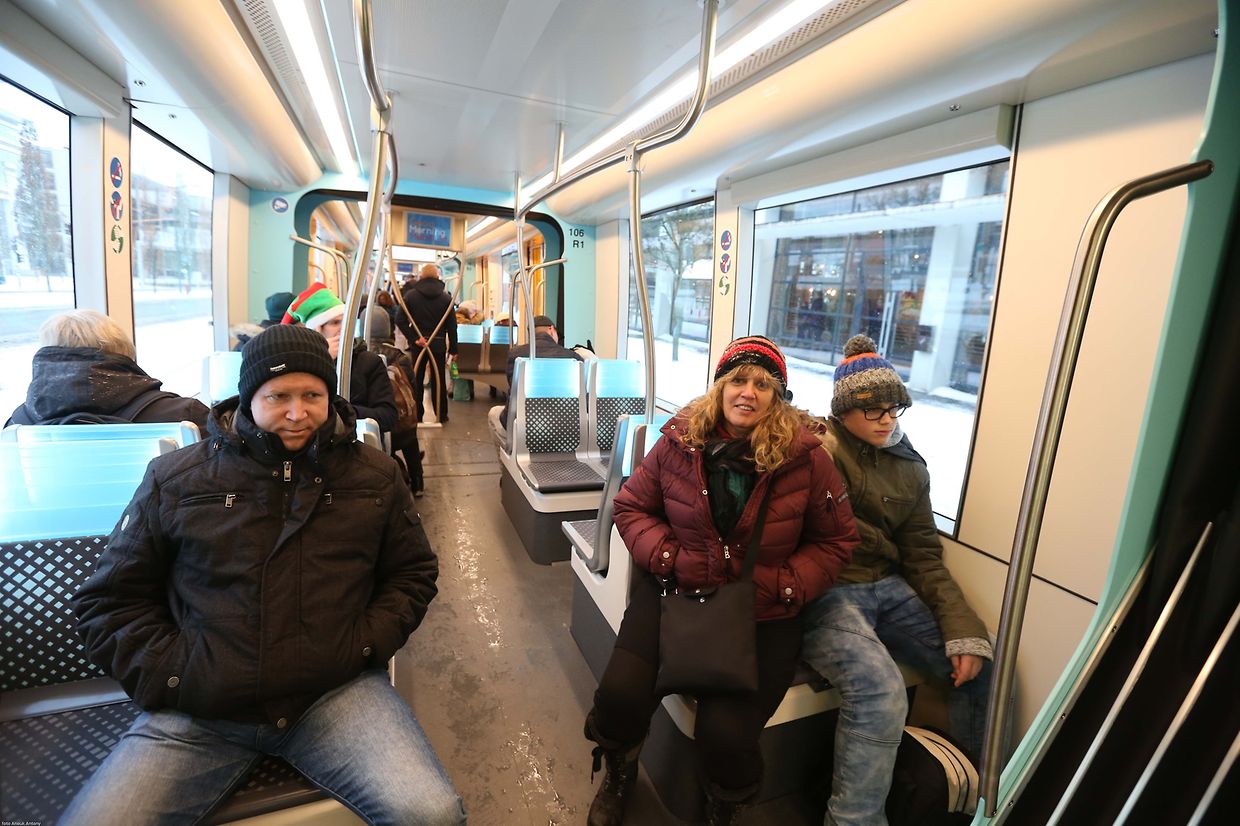 10.12.2017 Luxembourg, Kirchberg, Einweihung Tram, Tramsschienen, Mobilitéit , CFL, photo Anouk Antony