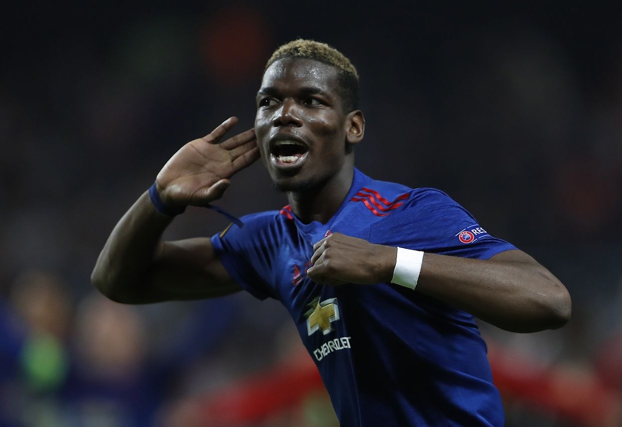 Football Soccer - Ajax Amsterdam v Manchester United - UEFA Europa League Final - Friends Arena, Solna, Stockholm, Sweden - 24/5/17 Manchester United's Paul Pogba celebrates winning the Europa League Reuters / Lee Smith Livepic