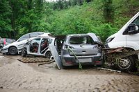 inondations Mullerthal - Garage Grondhaff -  Photo : Pierre Matgé