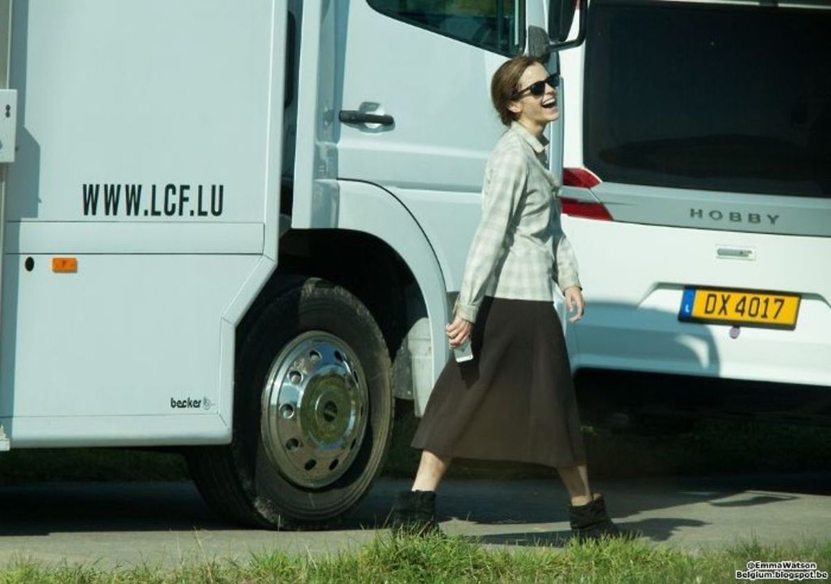 Emma Watson Luxembourg Set Pictures