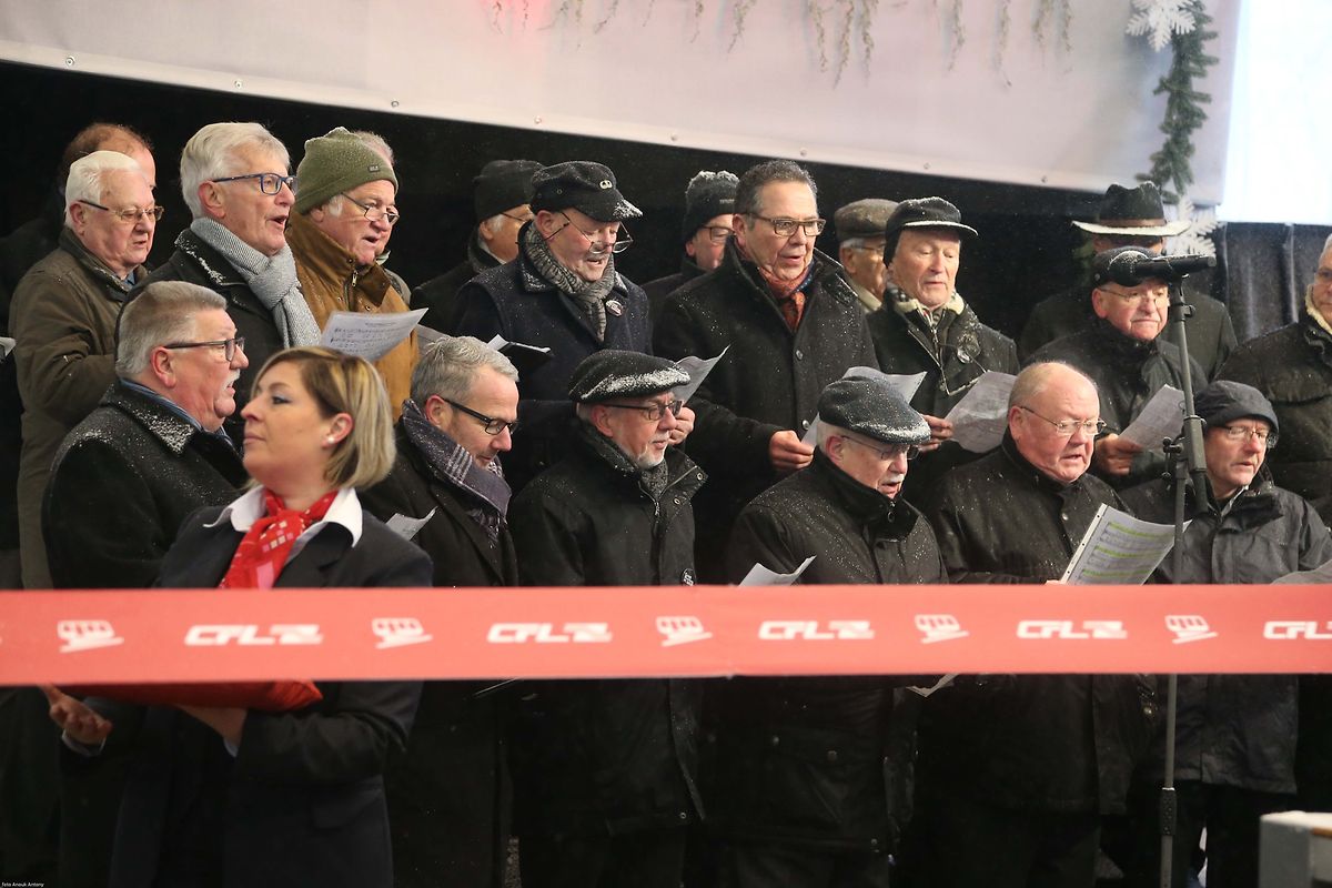 10.12.2017 Luxembourg, Kirchberg, Einweihung Tram, Tramsschienen, Mobilitéit photo Anouk Antony