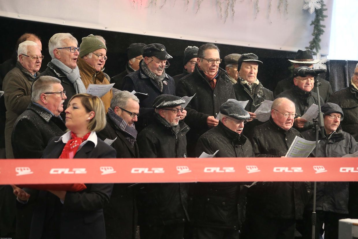 10.12.2017 Luxembourg, Kirchberg, Einweihung Tram, Tramsschienen, Mobilitéit photo Anouk Antony