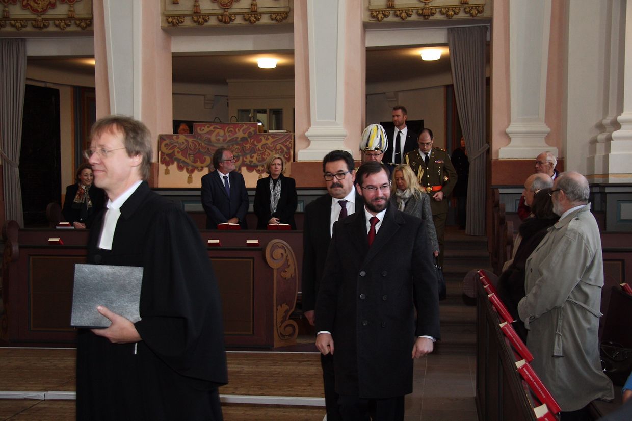 Erbgroßherzog Guillaume nahm an der Gedenkfeier teil.